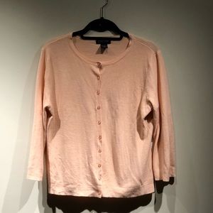 New York & Company Peach Cardigan